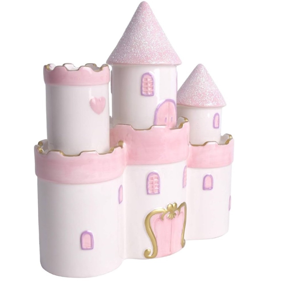 Large Piggy Bank Ceramic Princess Castle - Picture 7 of 8